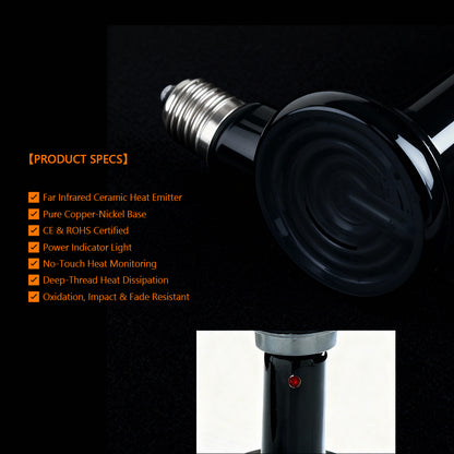 Ceramic Heater with Visual Indicator Light