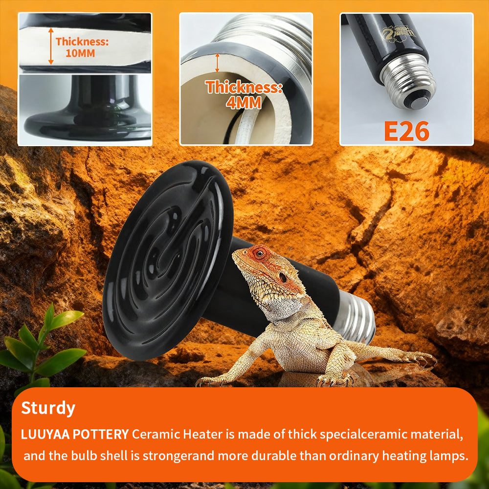 Ceramic Heater with Visual Indicator Light