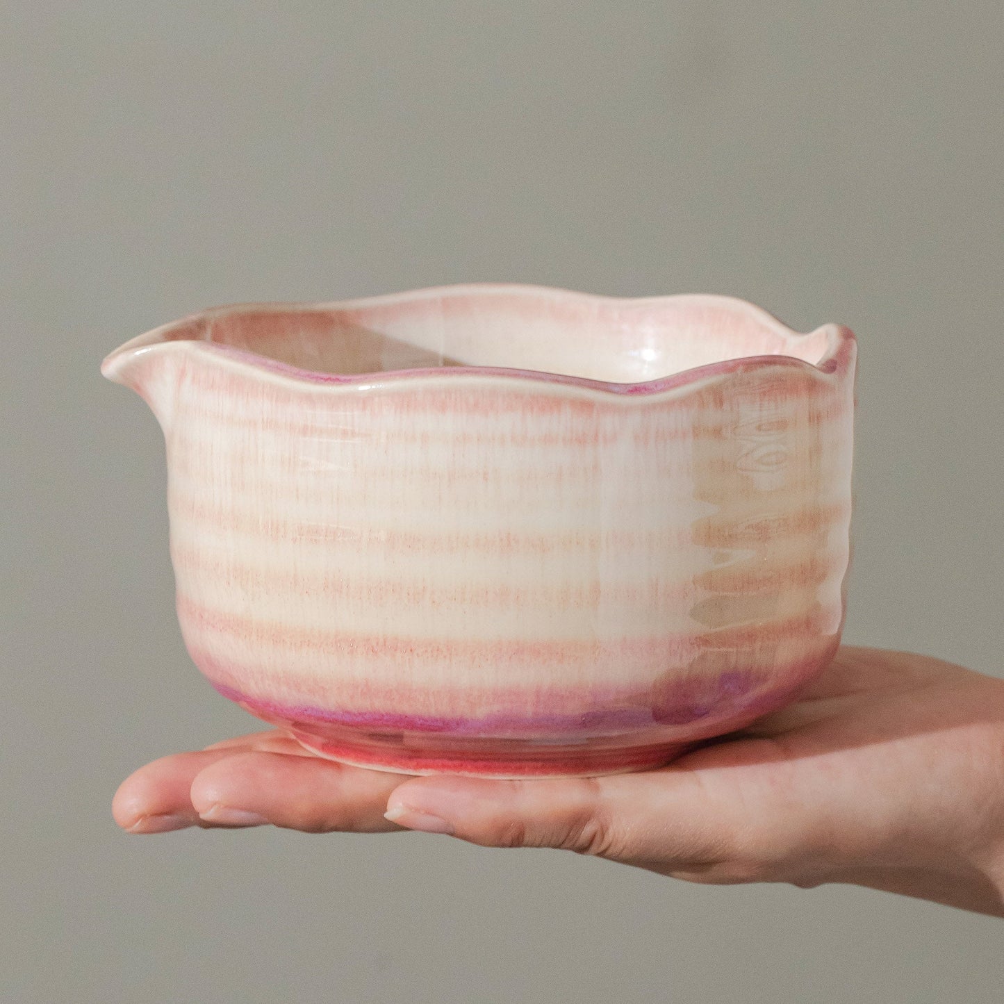 Natural Lavender Fog Matcha Bowl with Chasen Holder Matcha Gift Set Matcha Tea Gift Japanese Matcha Set of 4