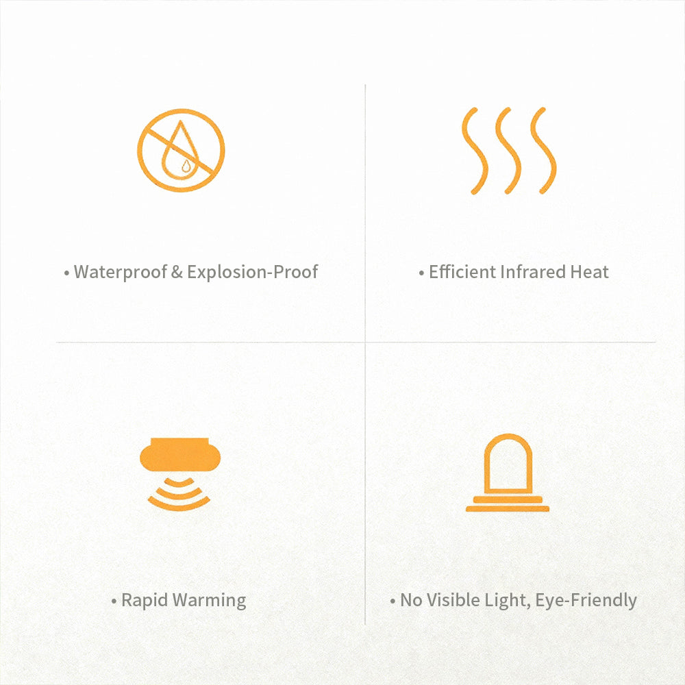 Ceramic Heater with Visual Indicator Light