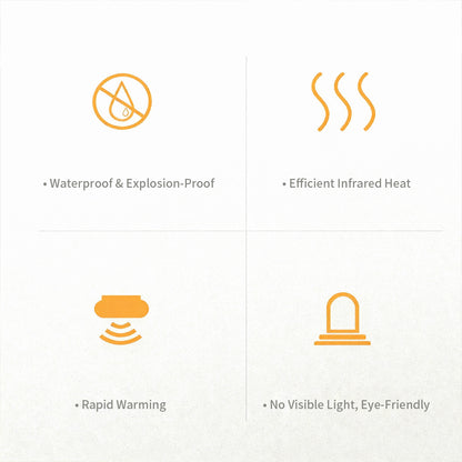 Ceramic Heater with Visual Indicator Light